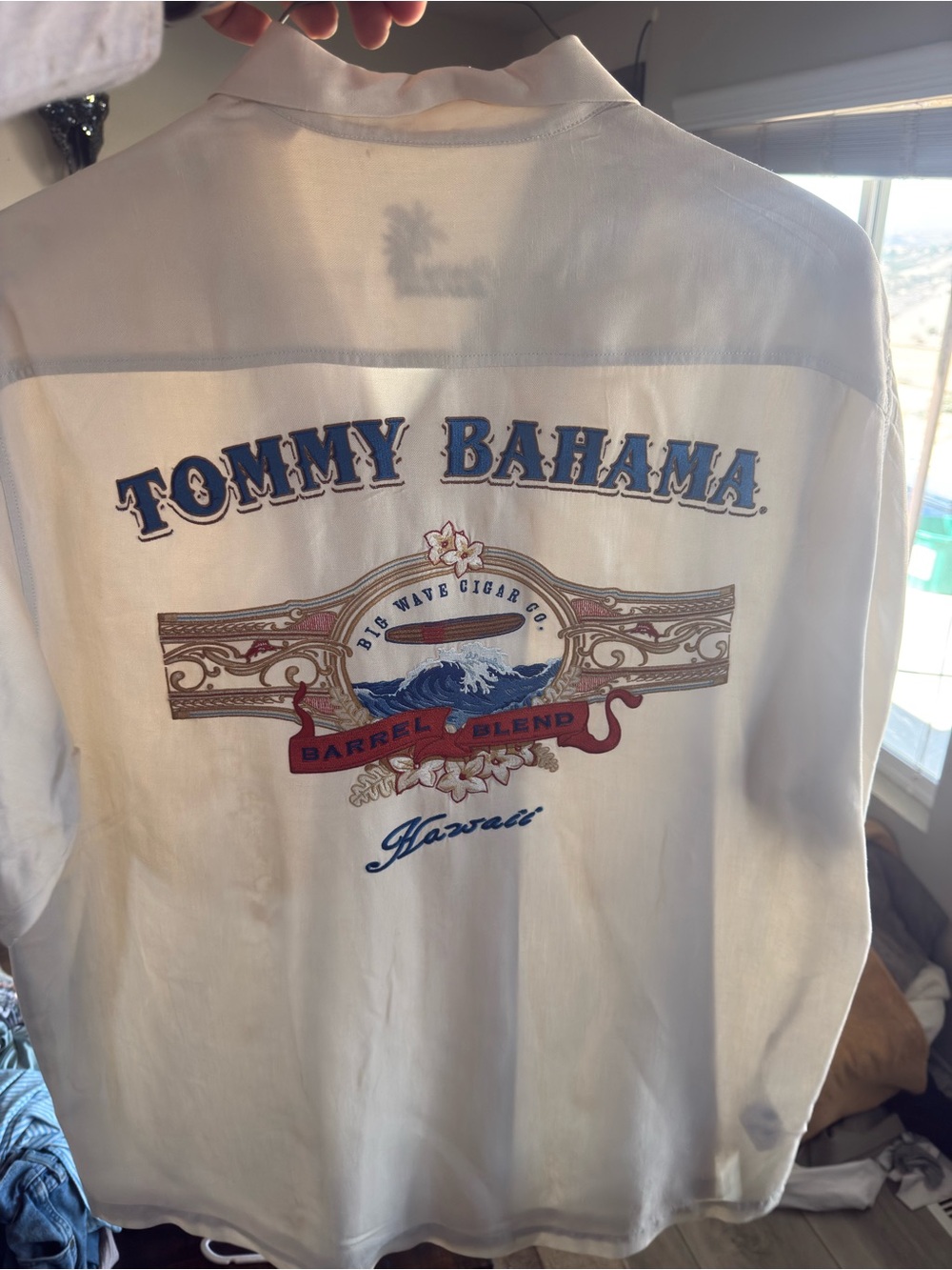 Tommy Bahama White Men's Button-Down with Nautical Graphic